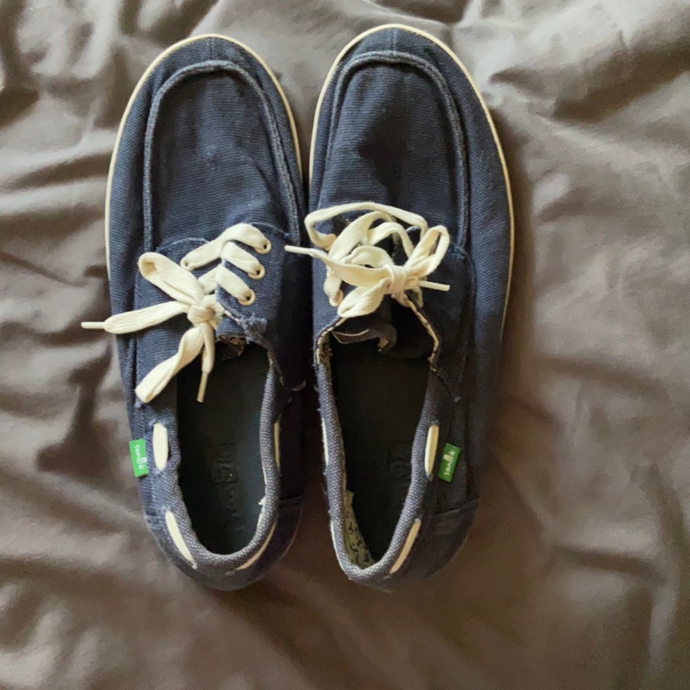 Sanuk Men’s yoga mat boat shoes 9.5